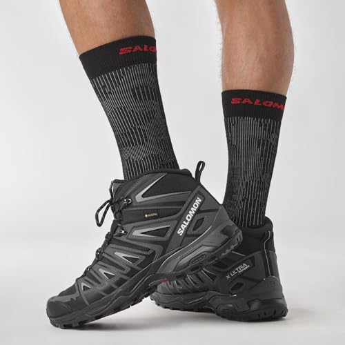 SALOMON X Ultra Pioneer Mid Gore-tex, botas de senderismo hombre, negra