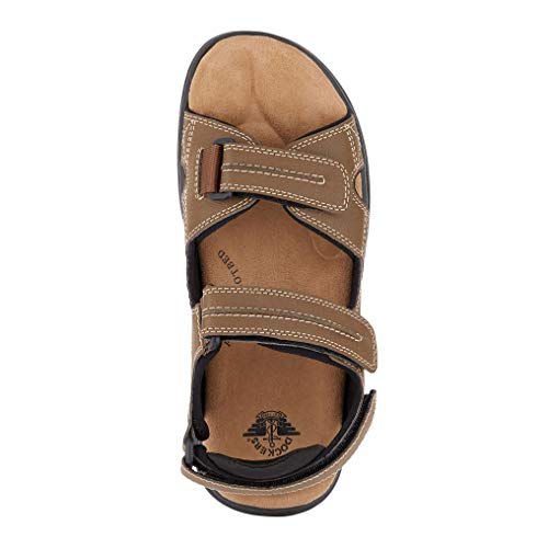 Dockers, Men’s Newpage Sporty Outdoor Sandal Shoe, Dark Tan