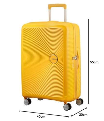 American Tourister Soundbox Spinner, equipaje de mano, 55 cms, 41l, amarillo