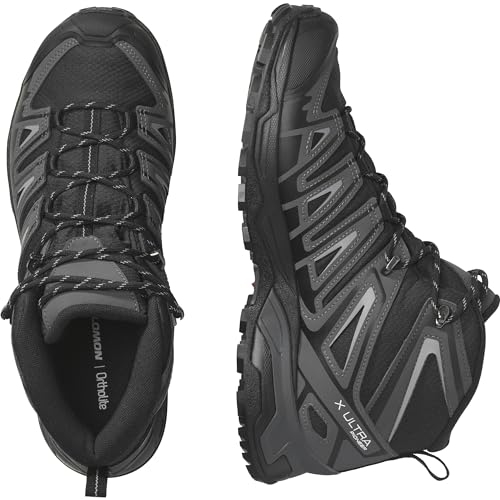 SALOMON X Ultra Pioneer Mid Gore-tex, botas de senderismo hombre, negra