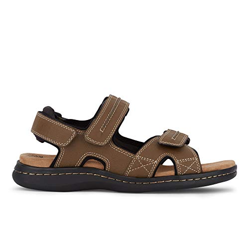 Dockers, Men’s Newpage Sporty Outdoor Sandal Shoe, Dark Tan