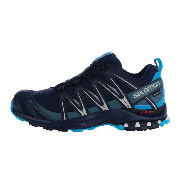 Salomon XA Pro 3D Gore-Tex, zapatillas impermeables de Trail Running y Senderismo para hombre, azul marino