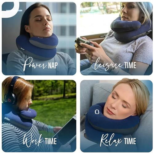 BCOZZY Travel Neck Pillow Navy