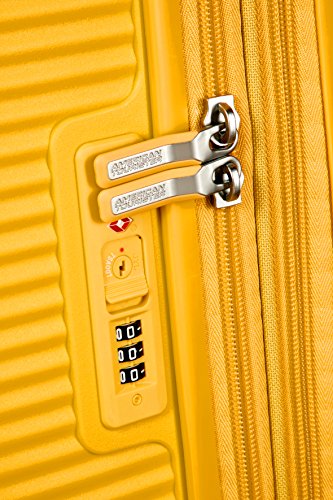 American Tourister Soundbox Spinner, equipaje de mano, 55 cms, 41l, amarillo