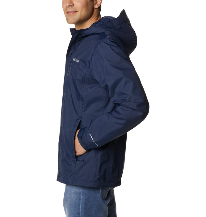 Columbia Pouring Adventure Jacket, chubasquero impermeable para Hombre, Collegiate Navy