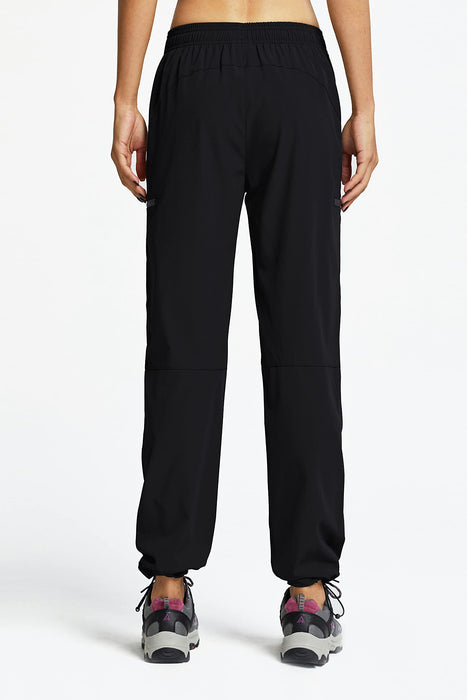 Libin, pantalones de trekking de mujer, negro