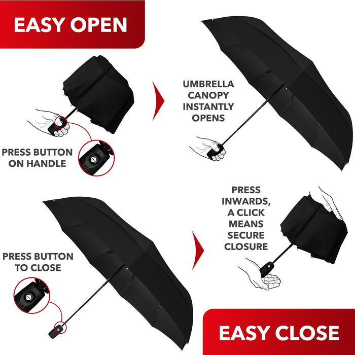 Repel Umbrella Windproof, paraguas de viaje para lluvia