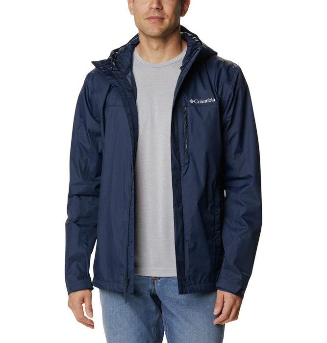 Columbia Pouring Adventure Jacket, chubasquero impermeable para Hombre, Collegiate Navy