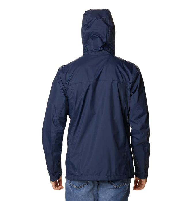 Columbia Pouring Adventure Jacket, chubasquero impermeable para Hombre, Collegiate Navy