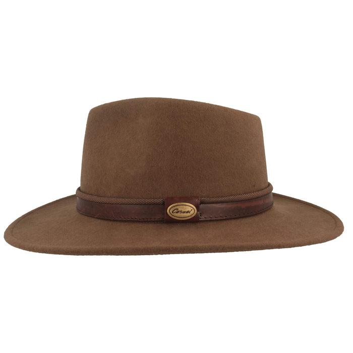 Hut Breiter, sombrero fedora enrollable trekking 100%, impermeable y flexible, unisex, beige