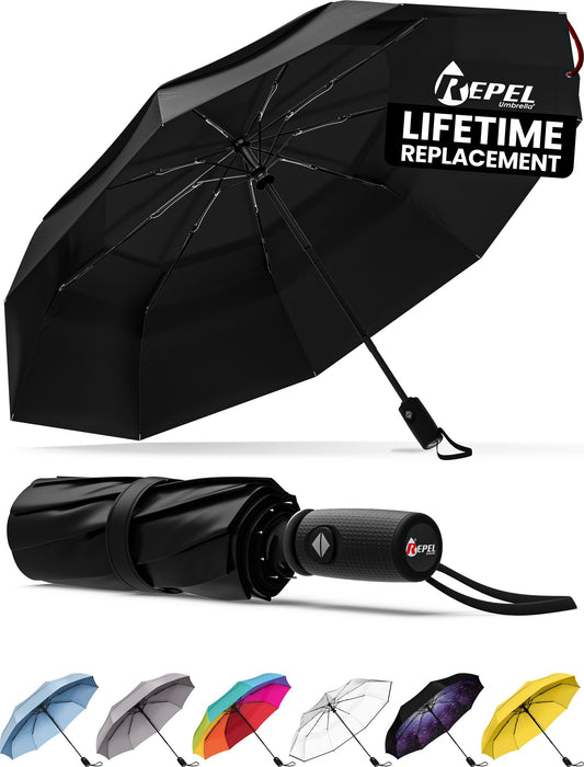 Repel Umbrella Windproof, paraguas de viaje para lluvia