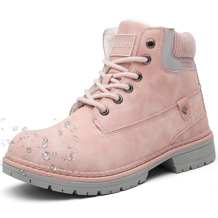 Eagsouni, botas de nieve para mujer, rosa