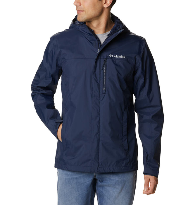 Columbia Pouring Adventure Jacket, chubasquero impermeable para Hombre, Collegiate Navy