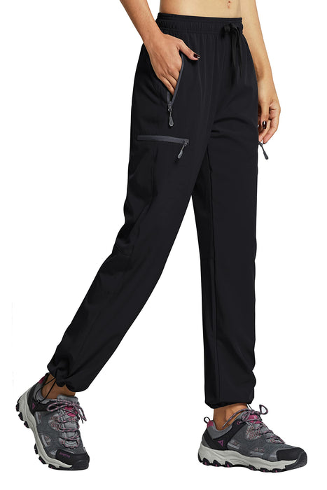 Libin, pantalones de trekking de mujer, negro