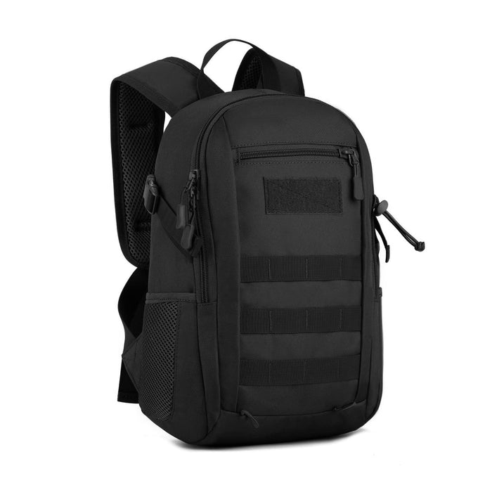 HUNTVP Militär Rucksack 20L Bundeswehr Rucksack Taktischer Rucksack Herren Klein Wanderrucksack mini Rucksack Molle Daypack Schulrucksack Laptoprucksack für Sport Reise Wandern Camping (20L-Schwarz)