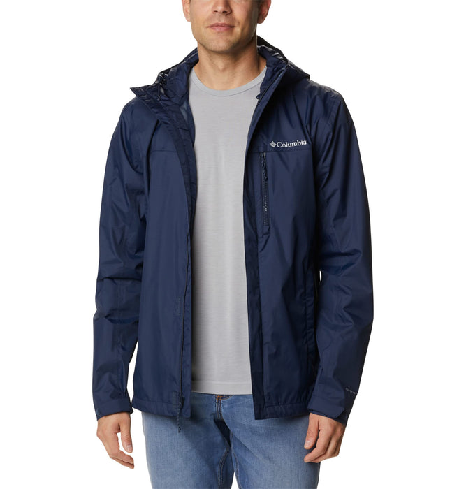 Columbia Pouring Adventure Jacket, chubasquero impermeable para Hombre, Collegiate Navy