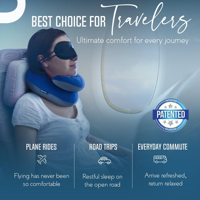 BCOZZY Travel Neck Pillow Navy