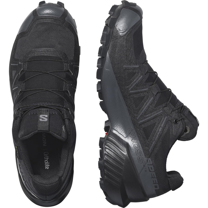 Salomon Speedcross, Gore-Tex zapatillas impermeables de Trail Running para mujer, negras