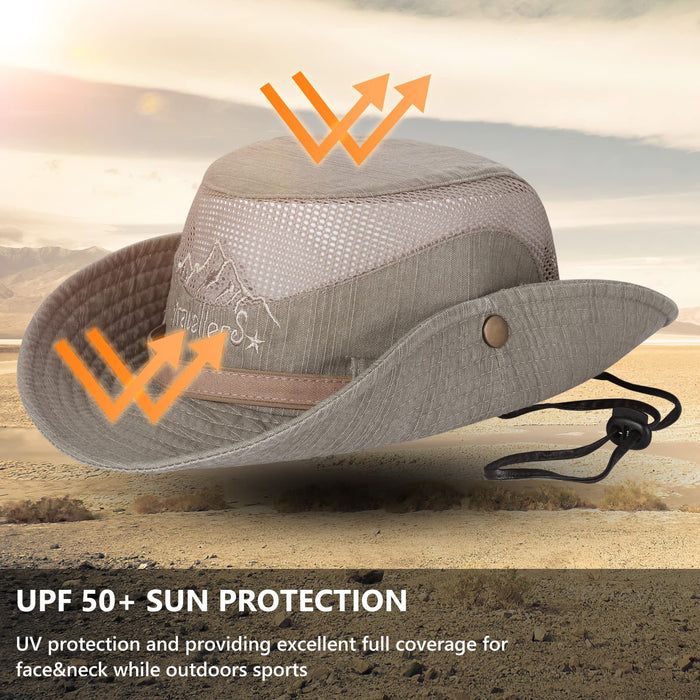 Obling, sombrero de sol algodón, protección UV, caqui