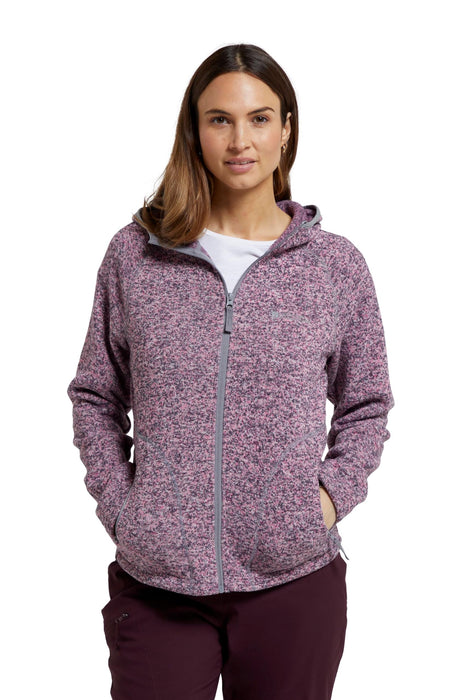 Mountain Warehouse Nevis, chaqueta de lana con cremallera completa, mujer, rosa