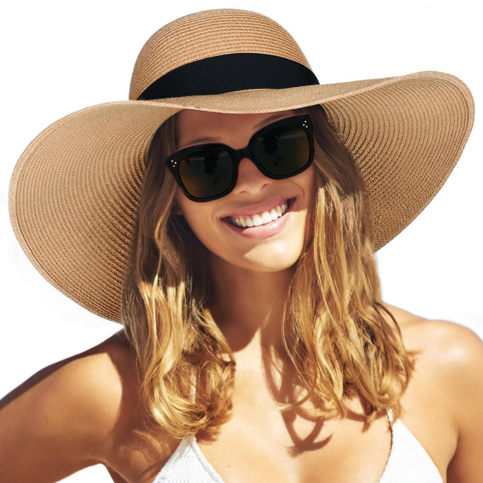 FURTALK, sombrero moderno de ala ancha de playa para mujer