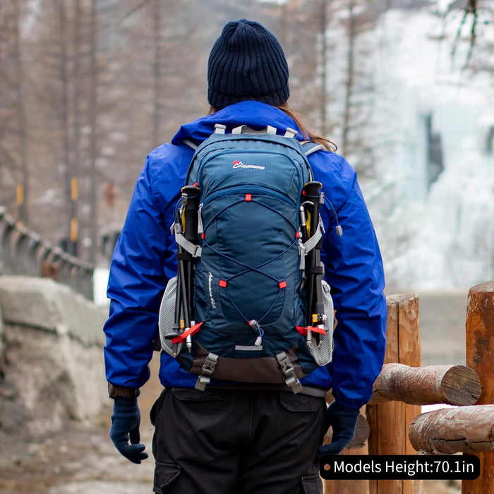 MOUNTAINTOP, mochila de senderismo de 40 l, unisex, azul-naranja