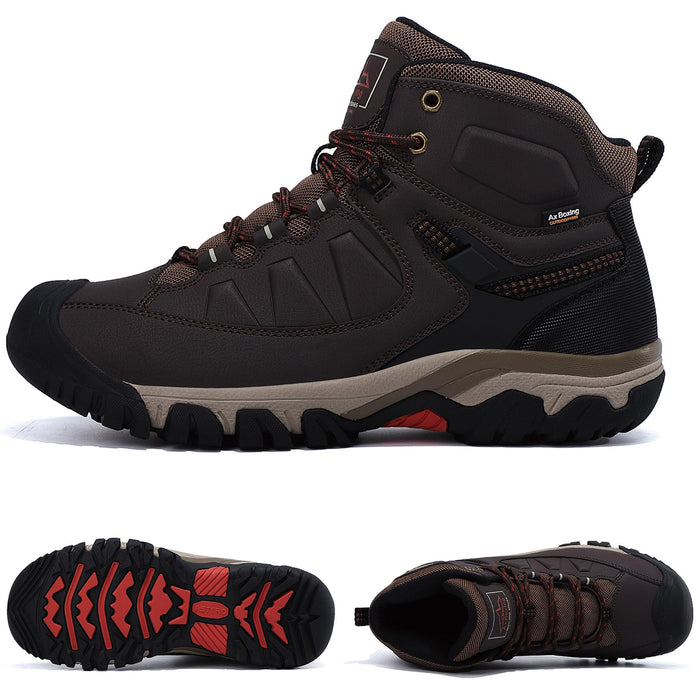 AX BOXING, Botas de hombre invierno forradas calientes, marrón oscuro