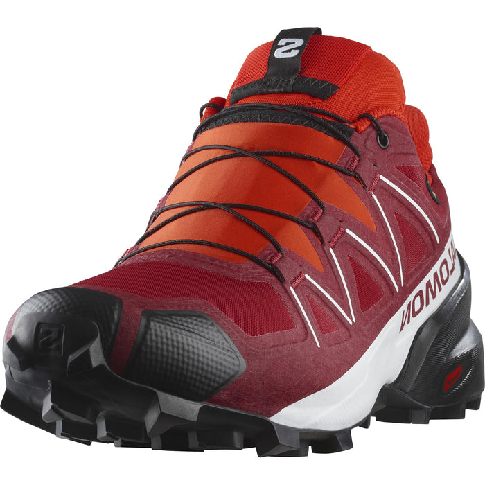 Salomon Speedcross Gore-Tex, zapatillas impermeables de Trail Running para Hombre, Rojas