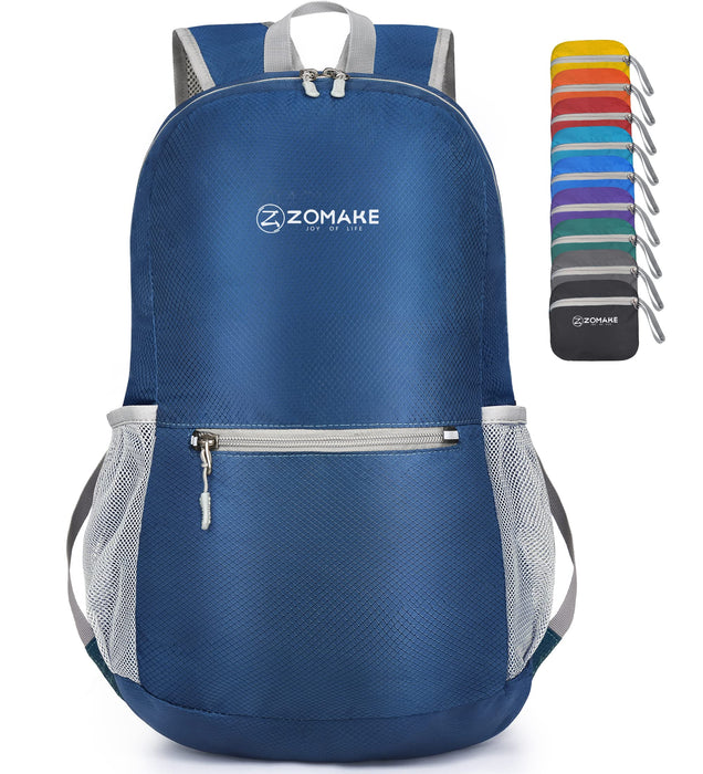 Zomake, Ultralight Packable Backpack, 20L, Navy Blue