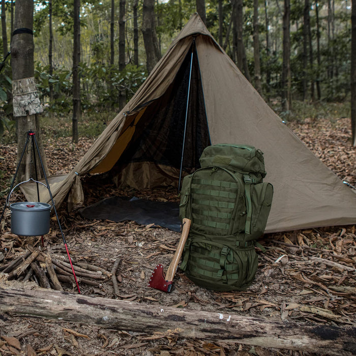 Mardingtop, mochila de senderismo táctica militar de 60 litros, verde militar