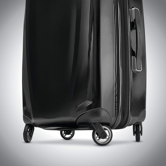 Samsonite Winfield 3 DLX, set de maletas rígidas con ruedas giratorias, negro, 3 piezas (20/25/28)