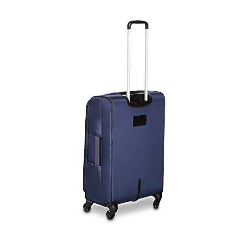 Amazon Basics, maleta blanda con ruedas giratorias, 79 cms, azul marino