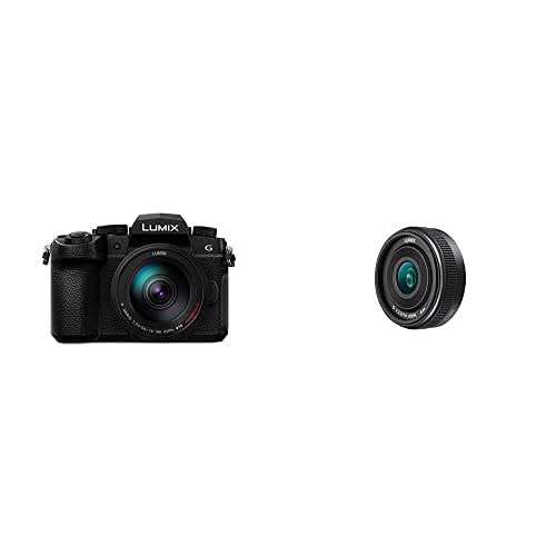 Panasonic Lumix G90H, böse Kamera mit 20,3 MP + Panasonic Lumix H-H014A II + Festbrennweite für M4/3-Mount-Kameras