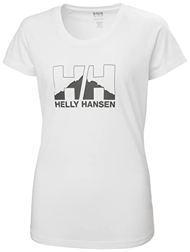 Helly Hansen W Nord Graphic Drop, weißes T-Shirt