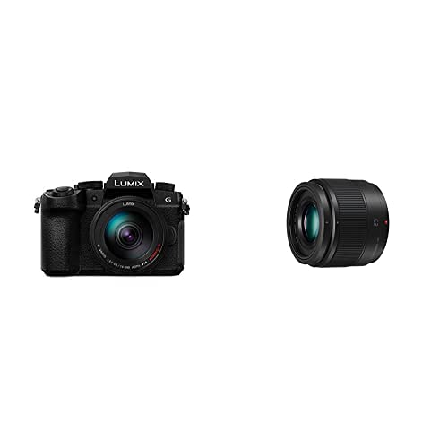 Panasonic Lumix G90H, böse Kamera mit 20,3 MP + Panasonic Lumix H-H025 + Festbrennweite für M4/3-Mount-Kameras