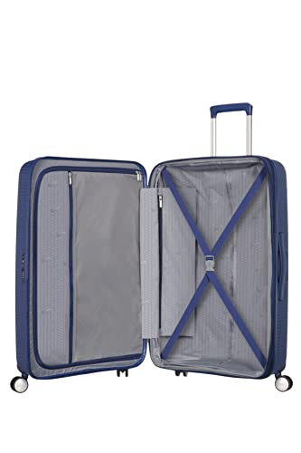 American Tourister Spinner, maleta grande de 77 cms de alto, azul