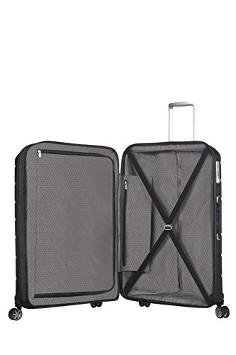 Samsonite, medium expandable suitcase, flux spinner, 68 cm, 85l, black