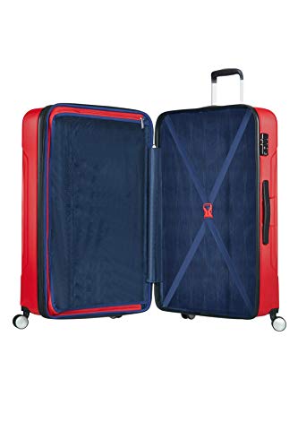 American Tourister Tracklite Spinner L, maleta grande, 78 cms, 120 L, roja