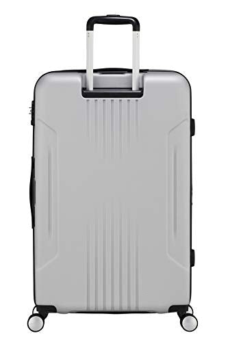 American Tourister Tracklite Spinner L, maleta grande, 78 cms, 120 L, plata