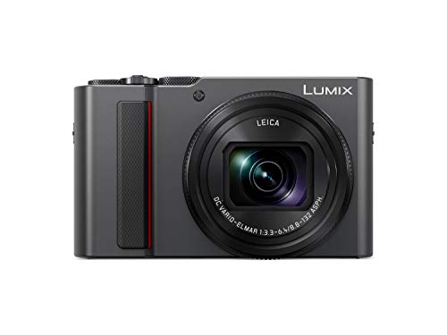 Panasonic Lumix DC-TZ200EG-K, 21,1 MP Premium-Kompaktkamera mit 24-360 mm F2.8-F5.9, Silber