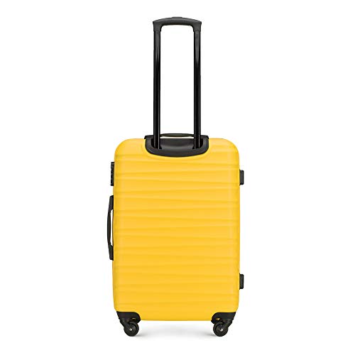 Wittchen, mittelschwerer Schwerlast-Kofferwagen, gelb, 4 Rollen