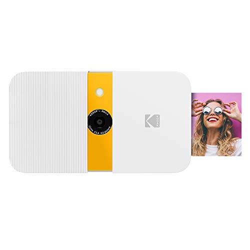 KODAK Smile, 10 MP Instant Print Digital Camera, White &amp; Yellow