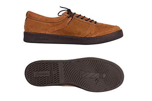 Morrison, zapatillas Oxford, fabricadas en serraje, marrón