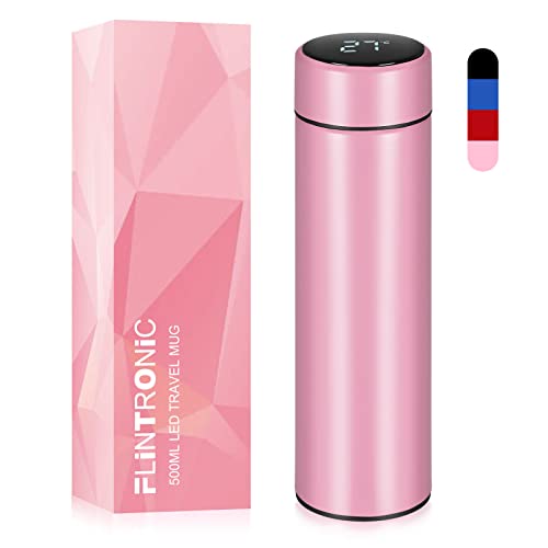 Flintronic Travel Mug Thermos 500ML Pink Thermos