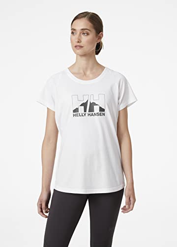 Helly Hansen W Nord Graphic Drop, weißes T-Shirt