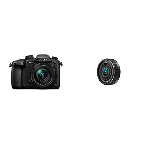 Panasonic Lumix GH5M, böse Kamera mit 20,3 MP + Lumix H-H014A II + Festbrennweite für M4/3-Mount-Kameras