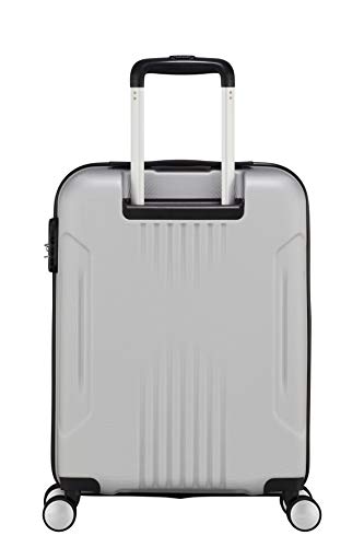 American Tourister Tracklite Spinner S, maleta de cabina, 55 cms, 34 L, plata