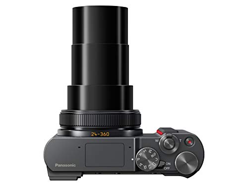 Panasonic Lumix DC-TZ200EG-K, 21.1 MP Premium Compact Camera with 24-360mm F2.8-F5.9, Silver