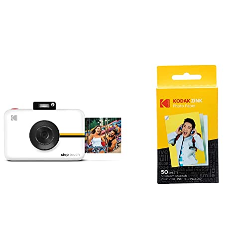 KODAK Step Touch, cámara digital de 13 MP + 50 hojas, blanca