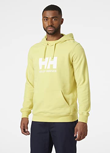 Helly Hansen, HH logo, hoodie, men, yellow